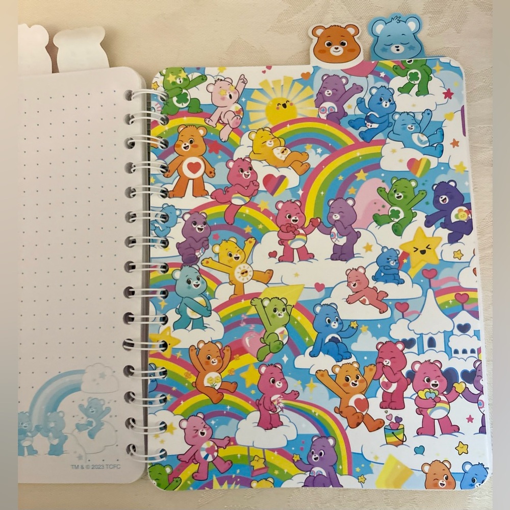 Care Bears Blue Notebook with Tabbed dividers - Picture 6 of 7